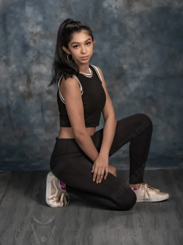 Sophia posing in studio